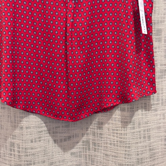 NWT Liz Claiborne Women's Red SZ L Blouse Top - Picture 9 of 13